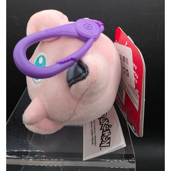 Pokémon Jigglypuff Plush Keychain 4" With Clip - Picture 3 of 6